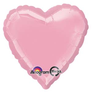 17in pear pink heart Balloon Delivery