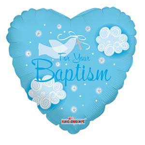 18In Boy Baptism Dove Balloon Delivery