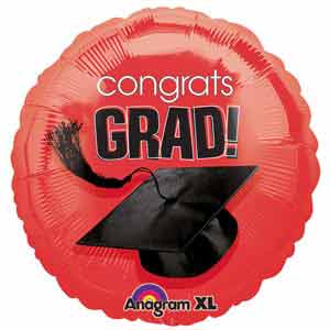 18In Congrats Grad Red Balloon Delivery