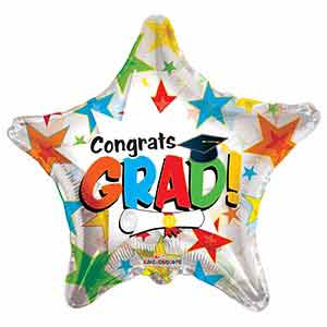 18In Congrats Grad Star Balloon Delivery