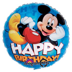 18in mickey happy birthday Balloon Delivery