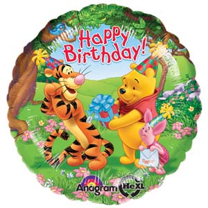 18in pooh and friends birthday Balloon Delivery