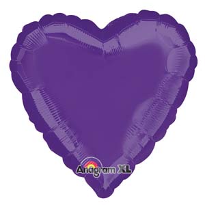 18in purple heart Balloon Delivery
