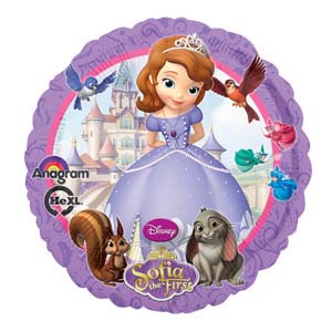 18in sofia the first Balloon Delivery