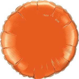 18in Round Orange Balloon Delivery