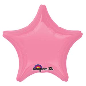 19in bubblegum pink star Balloon Delivery