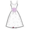 36in wedding dress Balloon Delivery