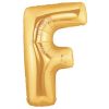 40 inch gold megaloon letter f Balloon Delivery