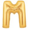 40 inch gold megaloon letter m Balloon Delivery