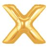 40 inch gold megaloon letter x Balloon Delivery