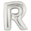 40 inch silver megaloon letter r Balloon Delivery