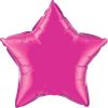 20In Magenta Star Foil Balloon