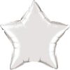 20In Metallic Silver Star Foil Balloon