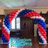5 colors Spiral Arch 22 ft Balloon Delivery