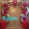 6 Crescent Moon Arch Combo & 7Hearts Balloon Delivery