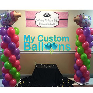 7 8ft Baby Bottles Columns 1 Balloon Delivery