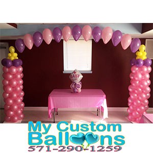 Baby Bottle balloon arch combo Balloon Delivery