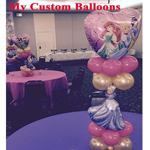 Princess Column & Cinderella CP 2 Balloon Delivery