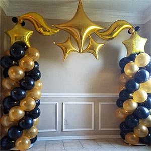 My Custom Balloons  String of Pearl Balloon Arch with 20 balloons