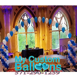 24ft long combo balloon arch Balloon Delivery