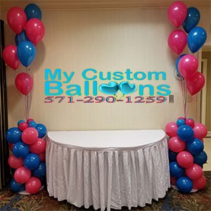 4ft Tall Self Standing Festive Balloon Column Balloon Delivery