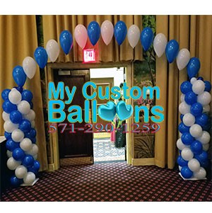 My Custom Balloons | Balloon Arch 6 feet tall Column Combo