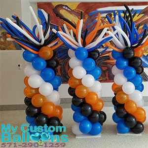 Whacky topper columns Balloon Delivery