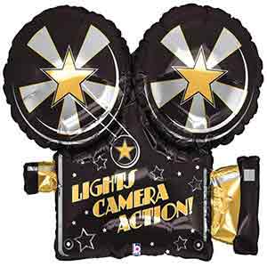 32in Lights Camera Action Balloon
