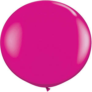 24in Hot Pink Latex Balloon Helium Filled