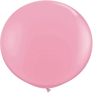 24in Pink Latex Balloon Helium Filled