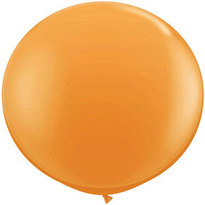 24in Orange Latex Balloon Helium Filled