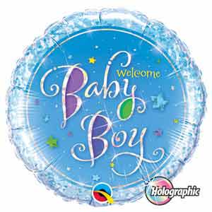18In Welcom Baby Boy Balloon Delivery