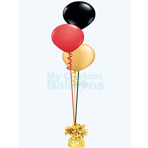 Cascade table centerpiece 3 balloons Balloon Delivery