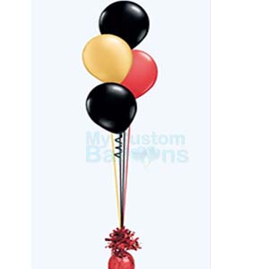 Cascade table centerpiece 4 balloons Balloon Delivery