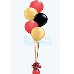 Cascade table centerpiece 5 balloons Balloon Delivery