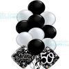 Happy 50th Birthday Balloon Bouquet 10 latex and 2 foil balloons Balloon Delivery