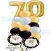 Happy 70th Birthday Balloon Bouquet Gold Large Balloon Numbers Balloon Delivery