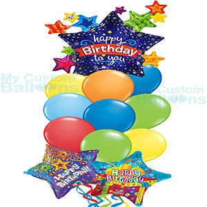 show original title Details about   Round Foil balloons with stars and numbers to birthday and anniversary 43 cm Blue