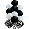 Happy 30th Birthday Balloon Bouquet 10 latex and 2 foil balloons Balloon Delivery