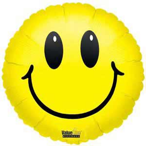 18in smile face yellow Balloon Delivery