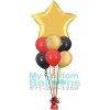 36in star foil balloon centerpice with 6 latex Balloon Delivery