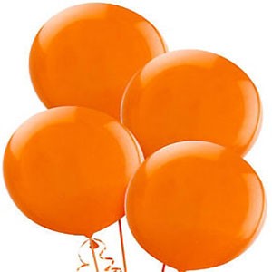 24 inch Orange Balloon Delivery