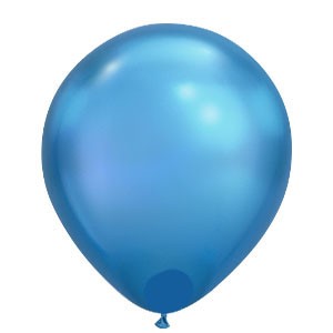 11in Chrome Blue Balloon Delivery