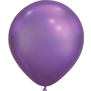 11in Chrome Purple Balloon Delivery