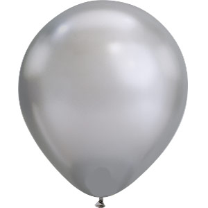 11in Chrome Silver Latex Balloon Balloon Delivery