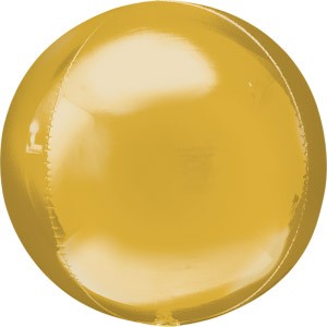 Gold Orb 21in Balloon Delivery