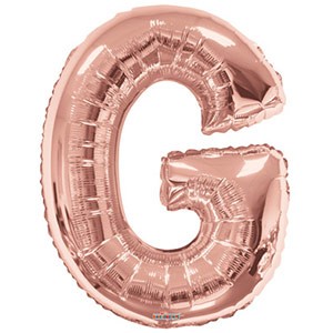 large Rose Gold Balloon Letter G Balloon Delivery