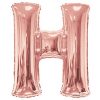 large Rose Gold Balloon Letter H Balloon Delivery