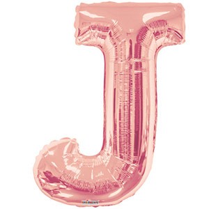 large Rose Gold Balloon Letter J Balloon Delivery