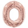 large Rose Gold Balloon Letter O Balloon Delivery